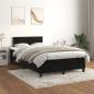 Preview: ARDEBO.de - Boxspringbett mit Matratze Schwarz 120x200 cm Samt