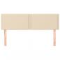 Preview: Kopfteile 2 Stk. Creme 72x5x78/88 cm Stoff
