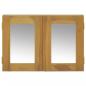 Preview: Spiegelschrank 60x10x40 cm Massivholz Teak