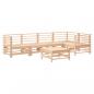 Preview: 6-tlg. Garten-Lounge-Set Massivholz Kiefer