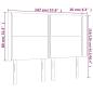 Preview: Kopfteil mit Ohren Creme 147x16x118/128 cm Stoff