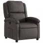Preview: Relaxsessel Dunkelbraun Echtleder
