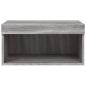 Preview: TV-Schrank mit LED-Leuchten Grau Sonoma 60x30x30 cm