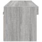 Preview: TV-Schrank mit LED-Leuchten Grau Sonoma 60x30x30 cm