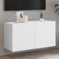 Preview: ARDEBO.de - TV-Wandschrank Weiß 80x30x41 cm
