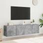 Preview: TV-Wandschränke 2 Stk. Betongrau 80x30x41 cm