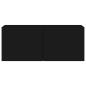 Preview: ARDEBO.de - TV-Wandschrank Schwarz 100x30x41 cm
