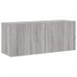 Preview: TV-Wandschrank Grau Sonoma 100x30x41 cm