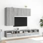 Preview: TV-Wandschrank Grau Sonoma 100x30x41 cm