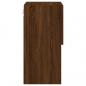 Preview: TV-Schrank mit LED-Leuchten Braun Eichen-Optik 30,5x30x60 cm