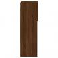 Preview: TV-Schrank mit LED-Leuchten Braun Eichen-Optik 30,5x30x90 cm