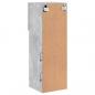 Preview: TV-Schrank mit LED-Leuchten Betongrau 30,5x30x90 cm