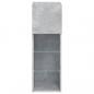 Preview: TV-Schrank mit LED-Leuchten Betongrau 30,5x30x90 cm