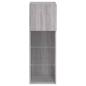 Preview: TV-Schrank mit LED-Leuchten Grau Sonoma 30,5x30x90 cm