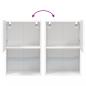 Preview: TV-Schrank mit LED-Leuchten Weiß 40,5x30x60 cm