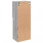 Preview: TV-Schrank mit LED-Leuchten Grau Sonoma 40,5x30x102 cm