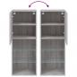 Preview: TV-Schrank mit LED-Leuchten Grau Sonoma 40,5x30x102 cm