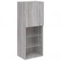 Preview: TV-Schrank mit LED-Leuchten Grau Sonoma 40,5x30x102 cm