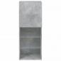 Preview: TV-Schrank mit LED-Leuchten Betongrau 40,5x30x102 cm