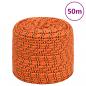 Preview: ARDEBO.de - Bootsseil Orange 6 mm 50 m Polypropylen