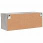 Preview: TV-Schrank mit LED-Leuchten Betongrau 80x30x30 cm