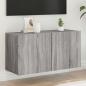 Preview: ARDEBO.de - TV-Wandschrank Grau Sonoma 80x30x41 cm