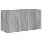 Preview: TV-Wandschrank Grau Sonoma 80x30x41 cm