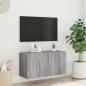 Preview: TV-Wandschrank Grau Sonoma 80x30x41 cm
