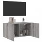 Preview: TV-Wandschrank Grau Sonoma 80x30x41 cm