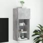 Preview: ARDEBO.de - TV-Schrank mit LED-Leuchten Betongrau 40,5x30x90 cm