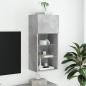 Preview: TV-Schrank mit LED-Leuchten Betongrau 40,5x30x90 cm