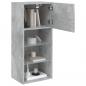 Preview: TV-Schrank mit LED-Leuchten Betongrau 40,5x30x90 cm