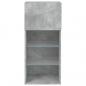 Preview: TV-Schrank mit LED-Leuchten Betongrau 40,5x30x90 cm