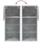 Preview: TV-Schrank mit LED-Leuchten Betongrau 40,5x30x90 cm