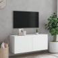 Preview: TV-Wandschrank Weiß 100x30x41 cm