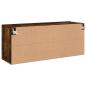 Preview: TV-Wandschrank Räuchereiche 100x30x41 cm