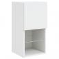 Preview: TV-Schrank mit LED-Leuchten Weiß 30,5x30x60 cm
