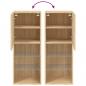 Preview: TV-Schrank mit LED-Leuchten Sonoma-Eiche 40,5x30x102 cm