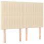 Preview: Boxspringbett mit Matratze Creme 140x190 cm Stoff