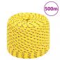Preview: ARDEBO.de - Bootsseil Gelb 10 mm 500 m Polypropylen
