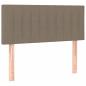 Preview: Boxspringbett mit Matratze & LED Taupe 120x200 cm Stoff