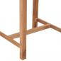 Preview: Outdoor-Bartisch 60x60x105 Massivholz Teak