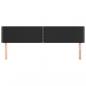 Preview: Kopfteile 2 Stk. Schwarz 100x5x78/88 cm Kunstleder