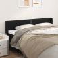 Preview: ARDEBO.de - Kopfteil mit Ohren Schwarz 203x16x78/88 cm Kunstleder