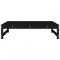 Preview: Gartenhocker Schwarz 120x80 cm Massivholz Kiefer