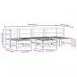 Preview: 7-tlg. Garten-Lounge-Set Massivholz Kiefer