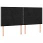 Preview: Kopfteile 4 Stk. Schwarz 80x5x78/88 cm Samt