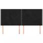 Preview: Kopfteile 4 Stk. Schwarz 80x5x78/88 cm Samt