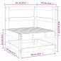 Preview: Garten-Ecksofa Imprägniertes Kiefernholz