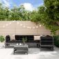 Preview: ARDEBO.de - 6-tlg. Garten-Lounge-Set Grau Massivholz Kiefer